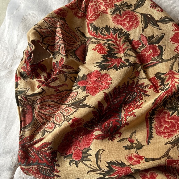 Ralph Lauren linen paisley and flower print kerchief sleeveless dress - Picture 4 of 6